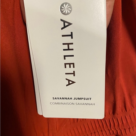 NWT Athleta Red Jumpsuit Size 0 - Picture 2 of 8